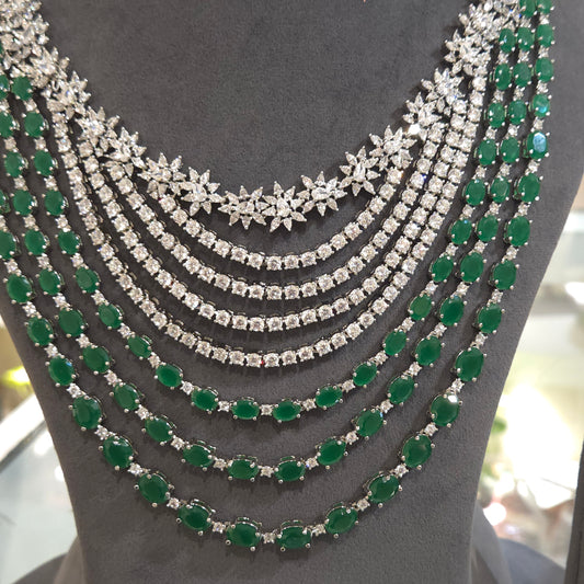 Rubicon cz necklace set