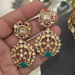 Aradhana Mossanite Polki bridal set