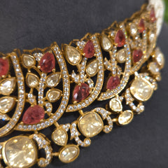 Aradhana Mossanite Polki bridal set