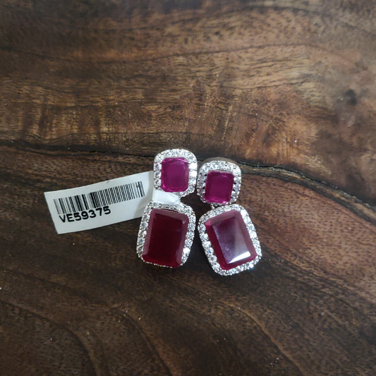 Olivia Hot pink Earrings