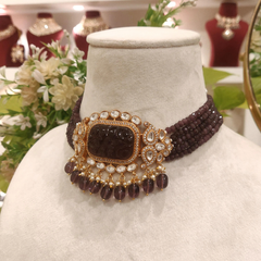 Avantika Purple Polki Set