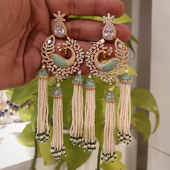 Mayoor Mint Green Earrings