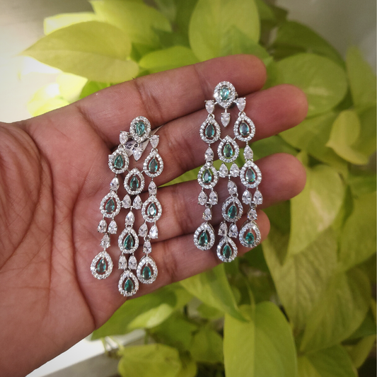 Amelia Mint Green AD earrings