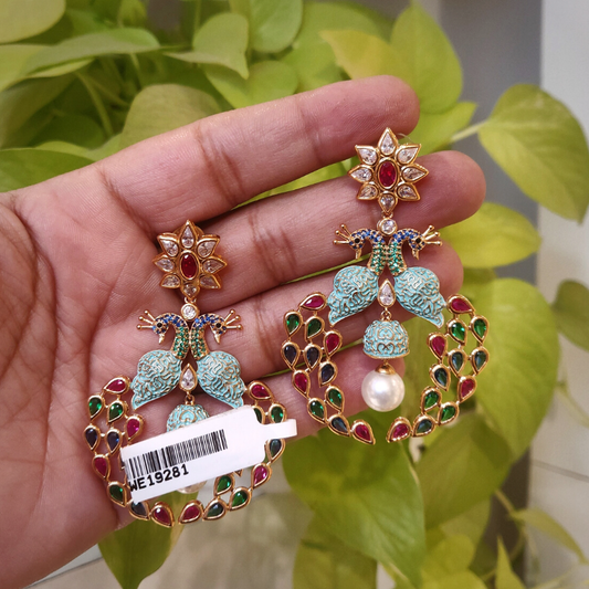 Mrinal Peacock Earrings