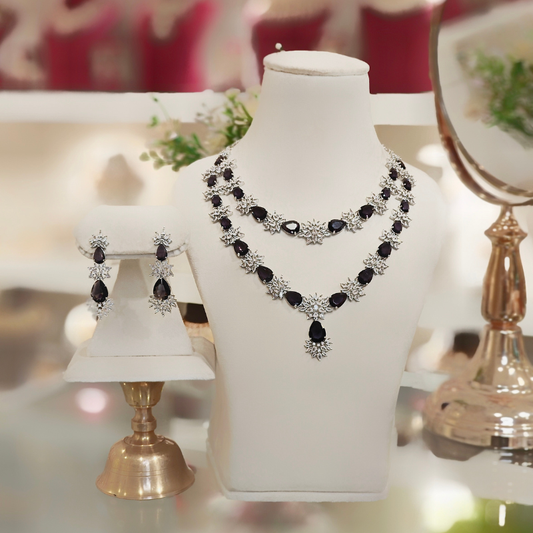 Carol Purple Necklace set