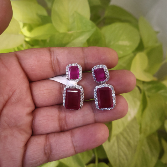 Olivia Hot pink Earrings