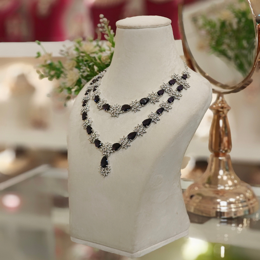 Carol Purple Necklace set