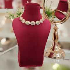 Dishani Mint Polki Set