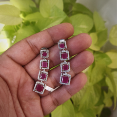 Hot Pink Ad Earrings