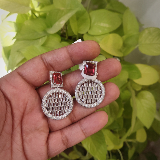 Alice Maroon Earrings