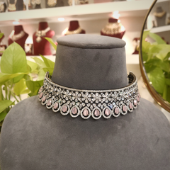 Saira Pink Choker set