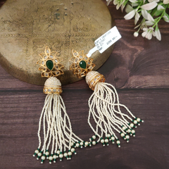 Elmina Ivory Polki jhumkas