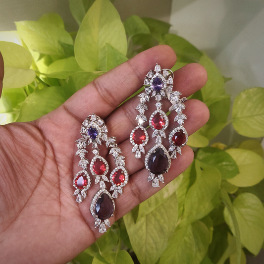 Lyra Purple Earrings