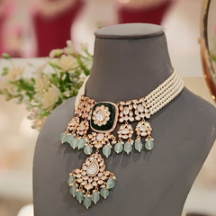 Avanti Polki Choker Set Green