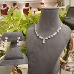 Riama Cz Neckline set