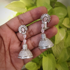 Niama Pink AD Jhumka