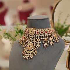 Chandra Polki Choker Set