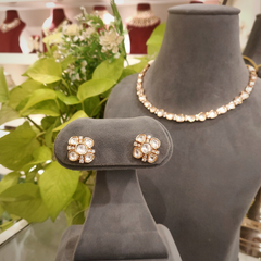 Zaibaa Polki Single Line Set