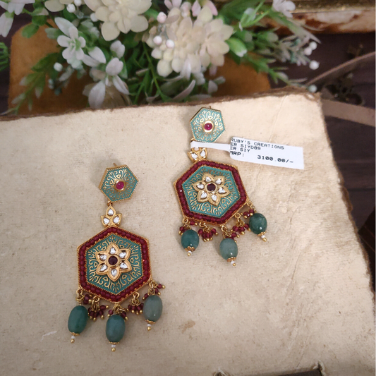 Mithali Mint Green Earrings