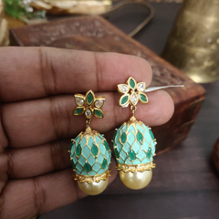 Tanmee Mint Green Jhumka