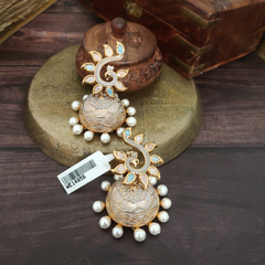 Megha Blue Enameled Jhumka