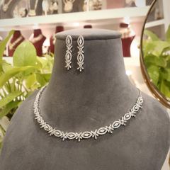 Niasa Cz Neckline set