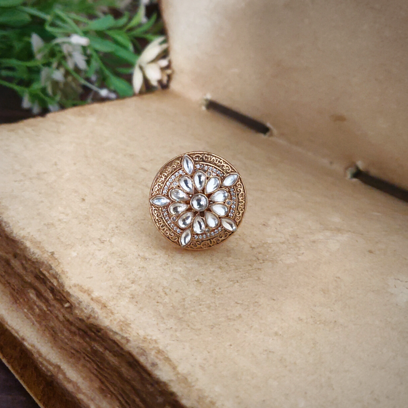 Araya Antique Polki Ring