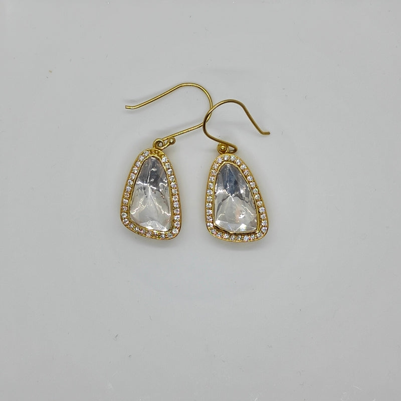 Aishani Moissanite Silver Earrings