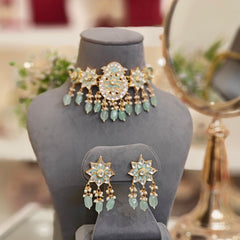 Harshi Paachi Kundan Set