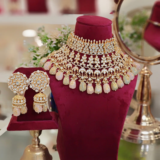 Banmala bridal kundan set (Multicolour)