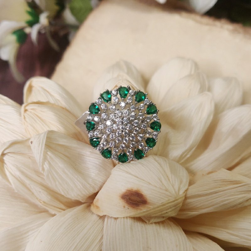 Rasika Green AD Ring