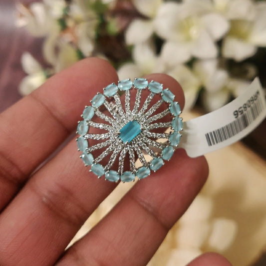 Rishma Aqua AD Ring
