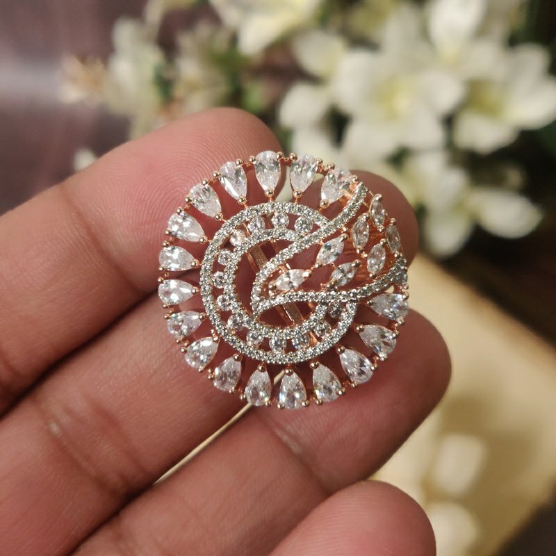 Mriga Rose AD Ring