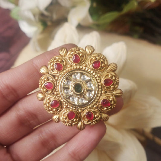 Brinda Antique Gold Ring