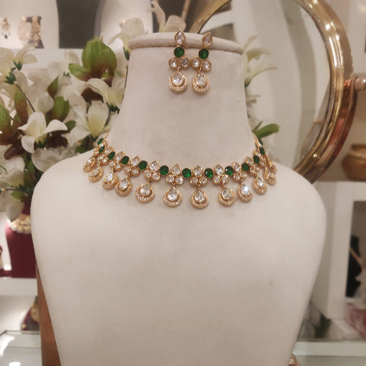 Baani Green Polki Set