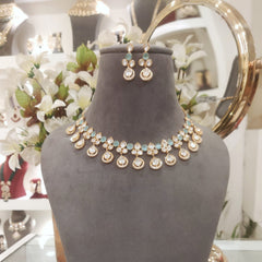 Baani mint green Polki Set