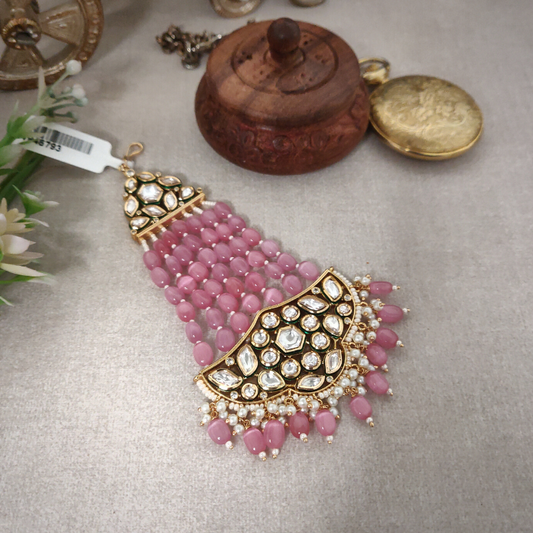Jyoti Pink Kundan Passa