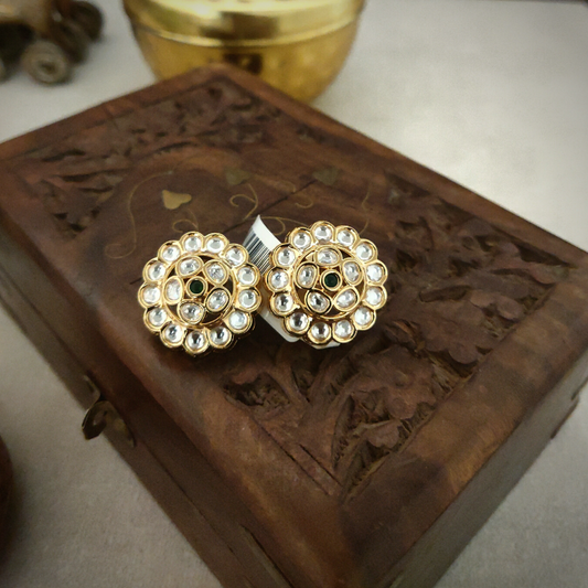 Kiyaara Polki Studs