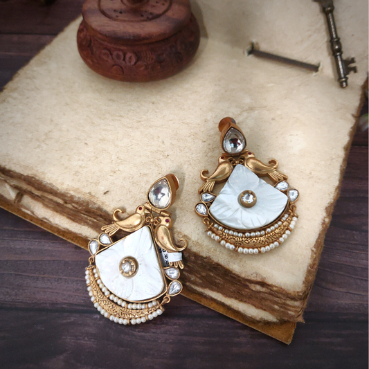 Naira Heritage Polki Earrings
