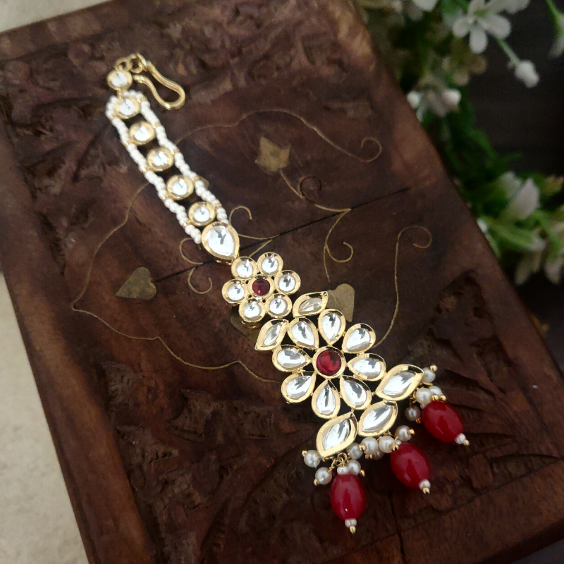 Chahat Ruby Polki Maangtikka