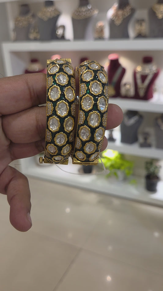 Kavaya polki bangles
