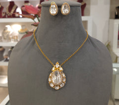 Vasudha moissanite polki set