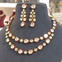 Milo moissanite polki set