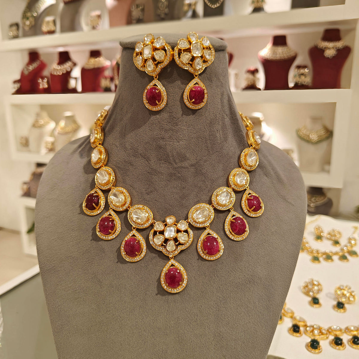 Ankita moissanite set