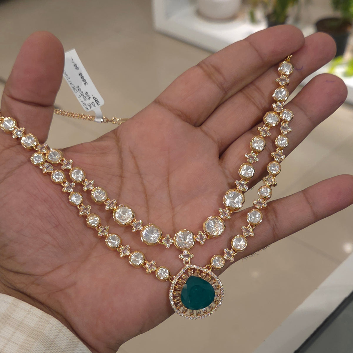 Charu polki necklace set