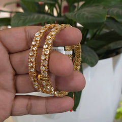 Avneet moissanite polki bangle