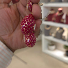 Adam moissanite polki earrings