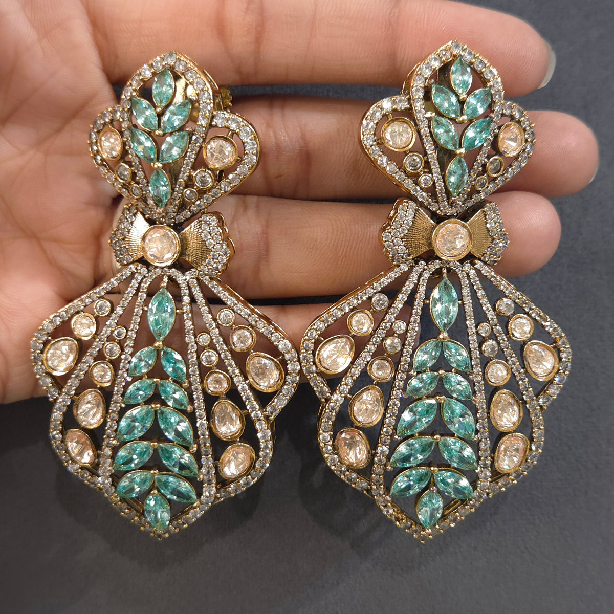 Rinki polki earrings