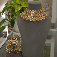 Bharthi antique polki set