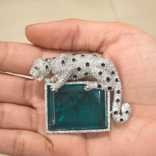 Jaguar Ad brooch